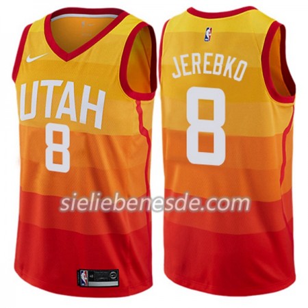Herren NBA Utah Jazz Trikot Jonas Jerebko 8 Nike City Edition Swingman